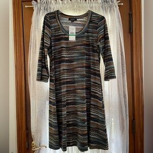 Karen Kane multi color beachcomber crochet dress  NWT